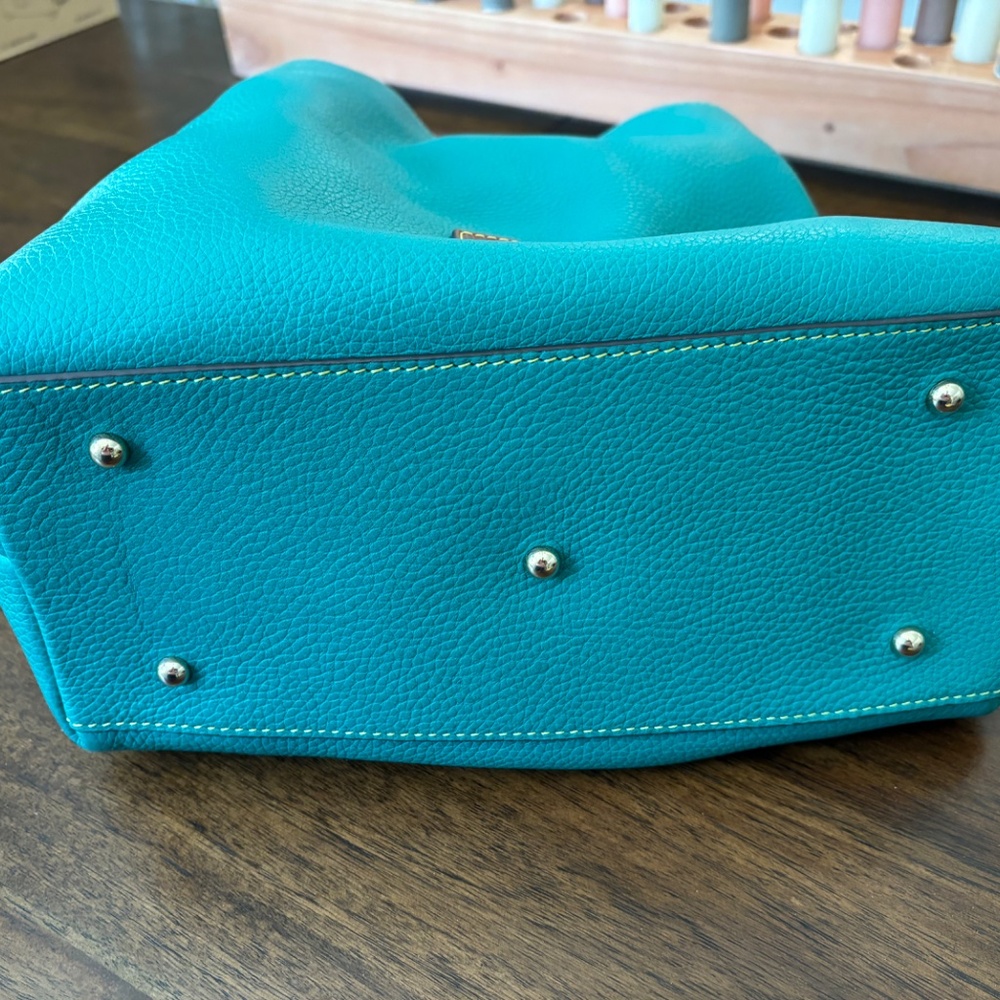 Dooney and Bourke Lucca pebbled leather Barlow teal - Picture 4 of 10